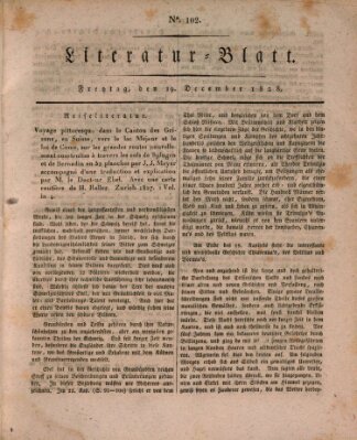 Morgenblatt für gebildete Stände Freitag 19. Dezember 1828