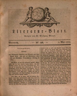 Morgenblatt für gebildete Stände Mittwoch 5. Mai 1830