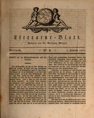 Morgenblatt für gebildete Stände Mittwoch 5. Januar 1831