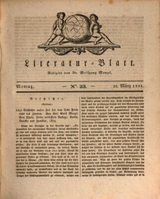 Morgenblatt für gebildete Stände Montag 28. März 1831