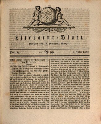 Morgenblatt für gebildete Stände Freitag 8. Juni 1832