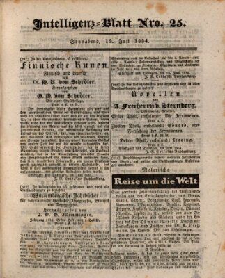 Morgenblatt für gebildete Stände Samstag 12. Juli 1834