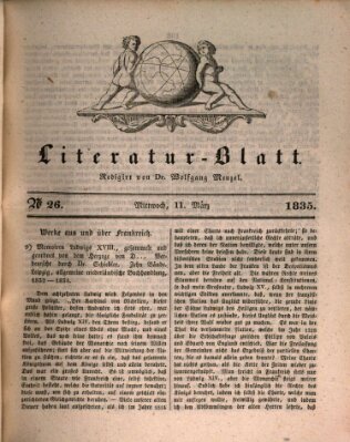 Morgenblatt für gebildete Stände Mittwoch 11. März 1835