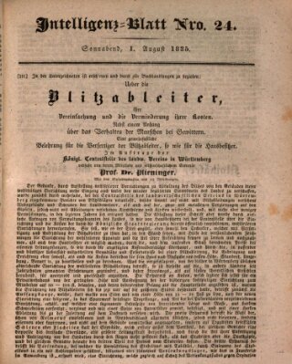 Morgenblatt für gebildete Stände Samstag 1. August 1835