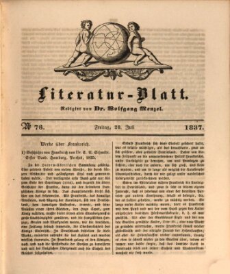 Morgenblatt für gebildete Leser (Morgenblatt für gebildete Stände) Freitag 28. Juli 1837
