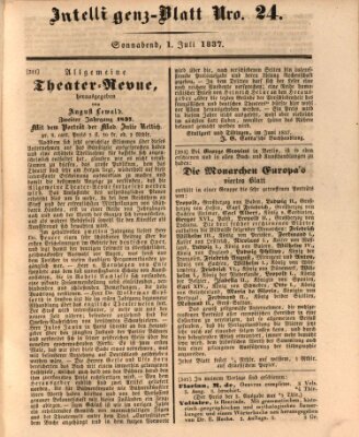 Morgenblatt für gebildete Leser (Morgenblatt für gebildete Stände) Samstag 1. Juli 1837