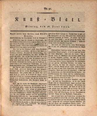 Morgenblatt für gebildete Stände Montag 26. Juni 1820
