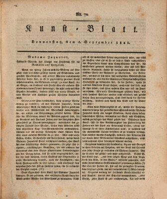 Morgenblatt für gebildete Stände Donnerstag 6. September 1821