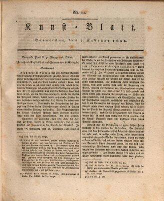Morgenblatt für gebildete Stände Donnerstag 7. Februar 1822