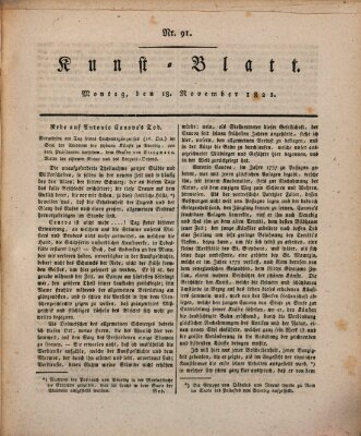Morgenblatt für gebildete Stände Montag 18. November 1822