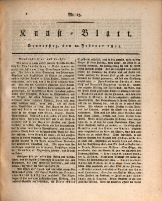 Morgenblatt für gebildete Stände Donnerstag 20. Februar 1823