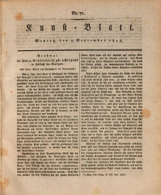 Morgenblatt für gebildete Stände Montag 5. September 1825