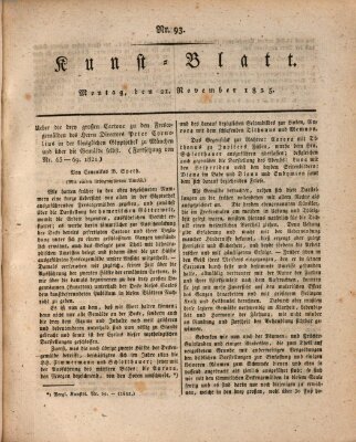 Morgenblatt für gebildete Stände Montag 21. November 1825