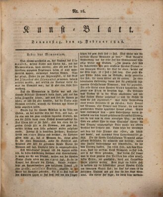 Morgenblatt für gebildete Stände Donnerstag 23. Februar 1826