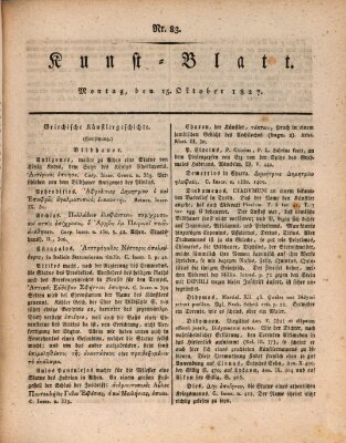 Morgenblatt für gebildete Stände Montag 15. Oktober 1827