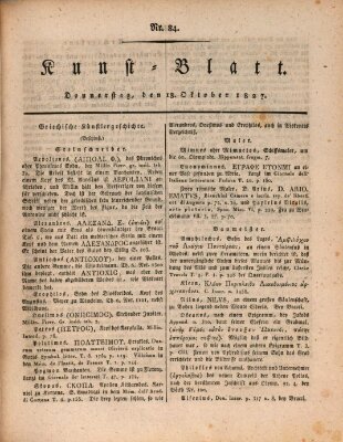 Morgenblatt für gebildete Stände Donnerstag 18. Oktober 1827