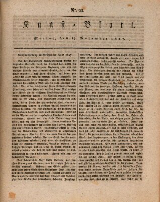 Morgenblatt für gebildete Stände Montag 19. November 1827