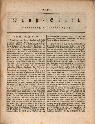 Morgenblatt für gebildete Stände Donnerstag 1. Oktober 1829