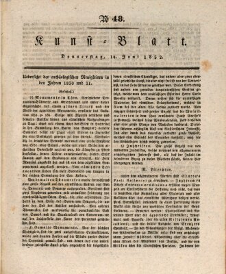Morgenblatt für gebildete Stände Donnerstag 14. Juni 1832