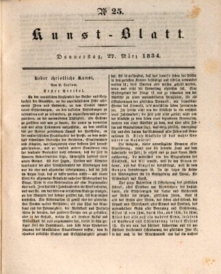 Morgenblatt für gebildete Stände Donnerstag 27. März 1834