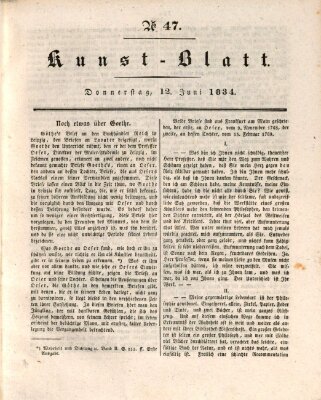Morgenblatt für gebildete Stände Donnerstag 12. Juni 1834
