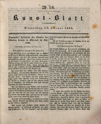 Morgenblatt für gebildete Stände Donnerstag 12. Februar 1835