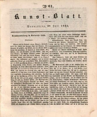 Morgenblatt für gebildete Stände Donnerstag 30. Juli 1835
