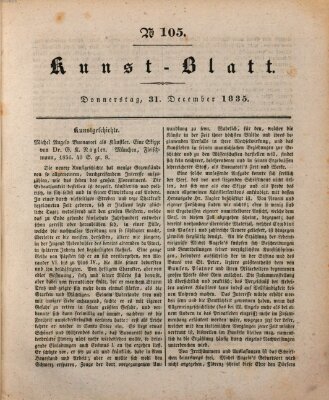 Morgenblatt für gebildete Stände Donnerstag 31. Dezember 1835