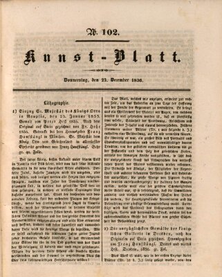 Morgenblatt für gebildete Stände Donnerstag 22. Dezember 1836