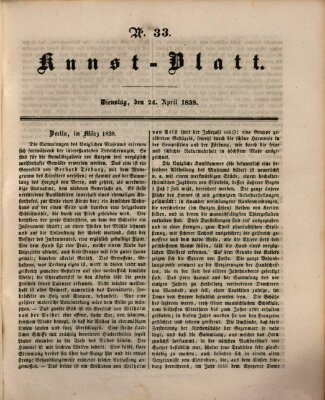 Morgenblatt für gebildete Leser (Morgenblatt für gebildete Stände) Dienstag 24. April 1838