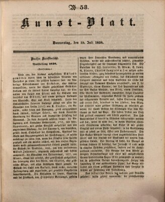 Morgenblatt für gebildete Leser (Morgenblatt für gebildete Stände) Donnerstag 19. Juli 1838
