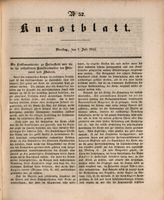 Morgenblatt für gebildete Leser (Morgenblatt für gebildete Stände) Dienstag 1. Juli 1845
