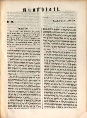 Morgenblatt für gebildete Leser (Morgenblatt für gebildete Stände) Samstag 24. Juni 1848