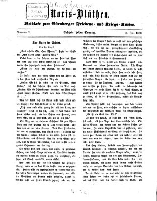 Norisblüthen (Nürnberger Abendzeitung) Sonntag 18. Juli 1858