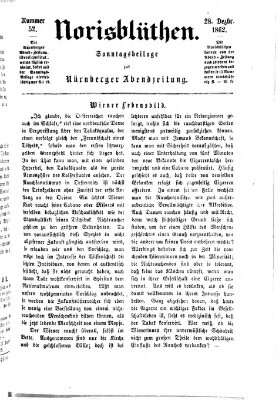 Norisblüthen (Nürnberger Abendzeitung) Sonntag 28. Dezember 1862