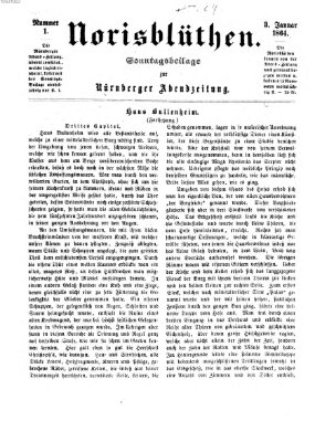 Norisblüthen (Nürnberger Abendzeitung) Sonntag 3. Januar 1864