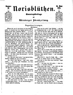 Norisblüthen (Nürnberger Abendzeitung) Sonntag 25. September 1864