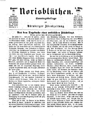 Norisblüthen (Nürnberger Abendzeitung) Sonntag 5. März 1865