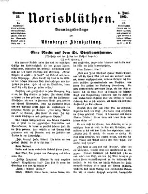 Norisblüthen (Nürnberger Abendzeitung) Sonntag 4. Juni 1865