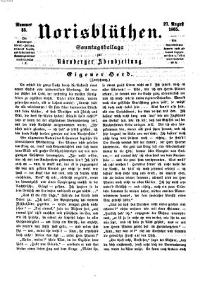 Norisblüthen (Nürnberger Abendzeitung) Sonntag 27. August 1865