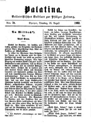 Palatina (Pfälzer Zeitung) Dienstag 26. August 1862
