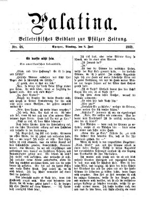 Palatina (Pfälzer Zeitung) Dienstag 8. Juni 1869