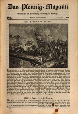 Das Pfennig-Magazin für Verbreitung gemeinnütziger Kenntnisse Samstag 30. April 1836