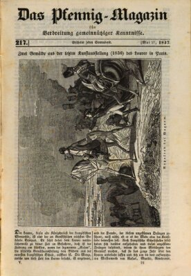 Das Pfennig-Magazin für Verbreitung gemeinnütziger Kenntnisse Samstag 27. Mai 1837