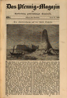 Das Pfennig-Magazin für Verbreitung gemeinnütziger Kenntnisse Samstag 12. Juni 1841