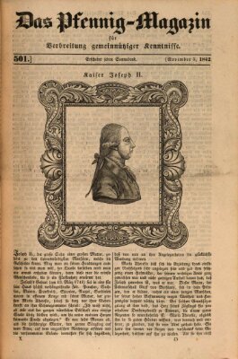 Das Pfennig-Magazin für Verbreitung gemeinnütziger Kenntnisse Samstag 5. November 1842