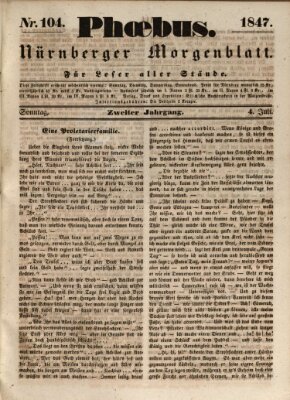 Phoebus (Nürnberger Tagblatt) Sonntag 4. Juli 1847