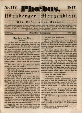 Phoebus (Nürnberger Tagblatt) Sonntag 18. Juli 1847