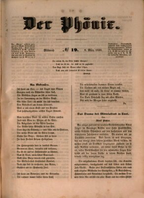 Der Phönix Mittwoch 6. März 1850