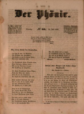 Der Phönix Dienstag 30. Juli 1850